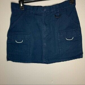 Columbia PFG omni shade navy blue cargo athletic skirt women’s size large